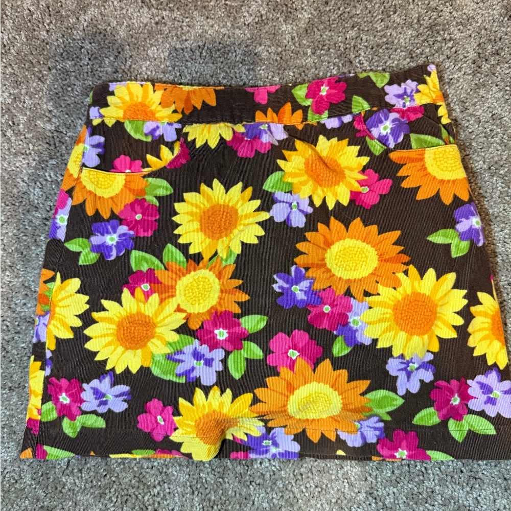 Floral Print Girl's Skirt